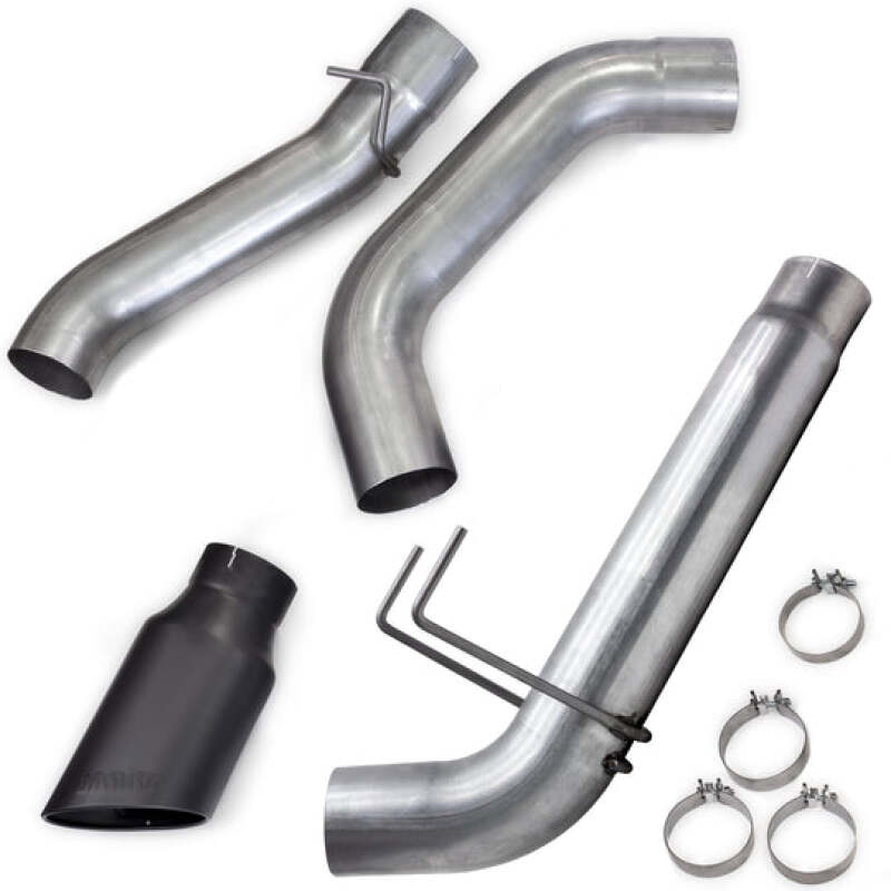 Ram 3500 Performance Exhaust - Single - Banks Power - Monster Exhaust System 5-inch 409SS, Black SideKick Tip - Black - `19-`23